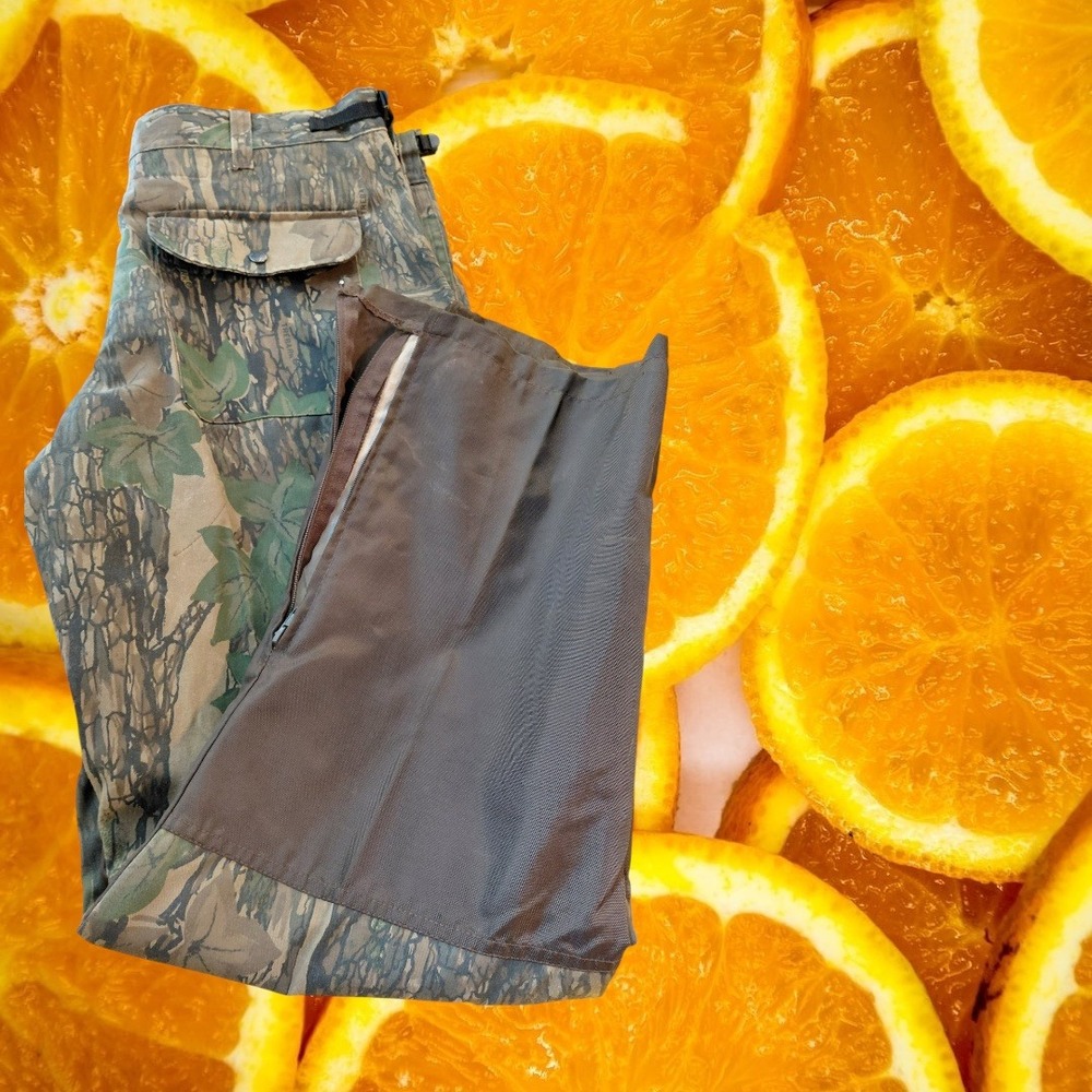 Winchester Trebark Camo Hunting‎ Pants Mens Large 36-38 Reinforced Brush Leg Zip